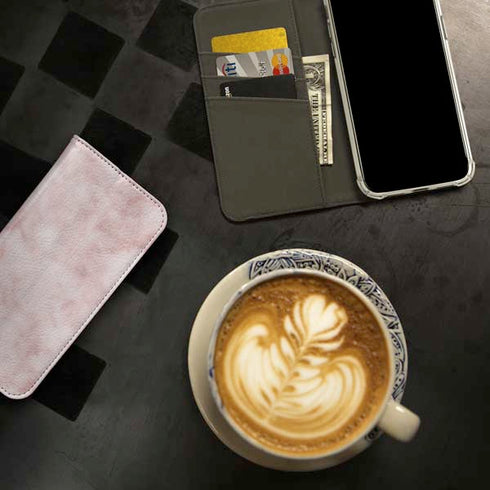 Blush Marble iPhone 15 Pro Max Folio Case
